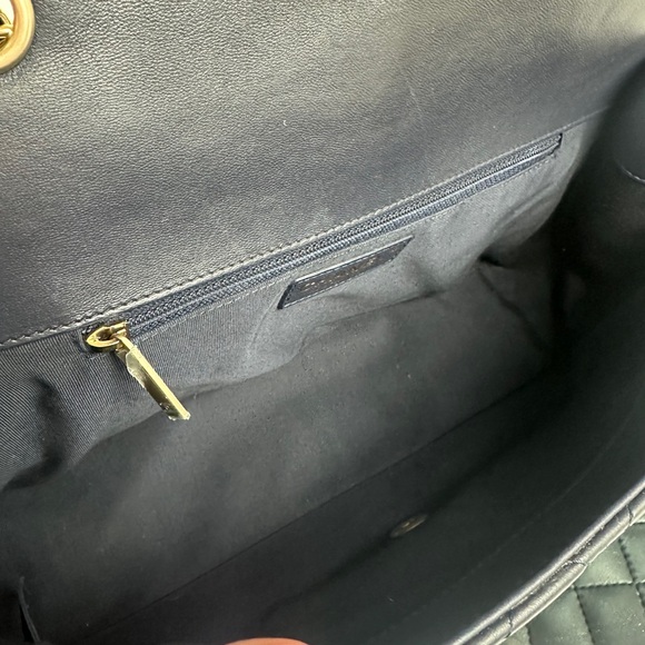 CHANEL Classic Single Flap Quilted Lambskin Blue GHW - Picture 6 of 13